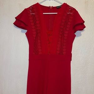 VALENTINO BOUTIQUE RED JUMPSUIT